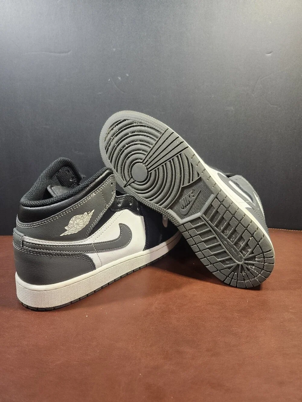 Nike Air Jordan 1 Mid Black White Sneakers
